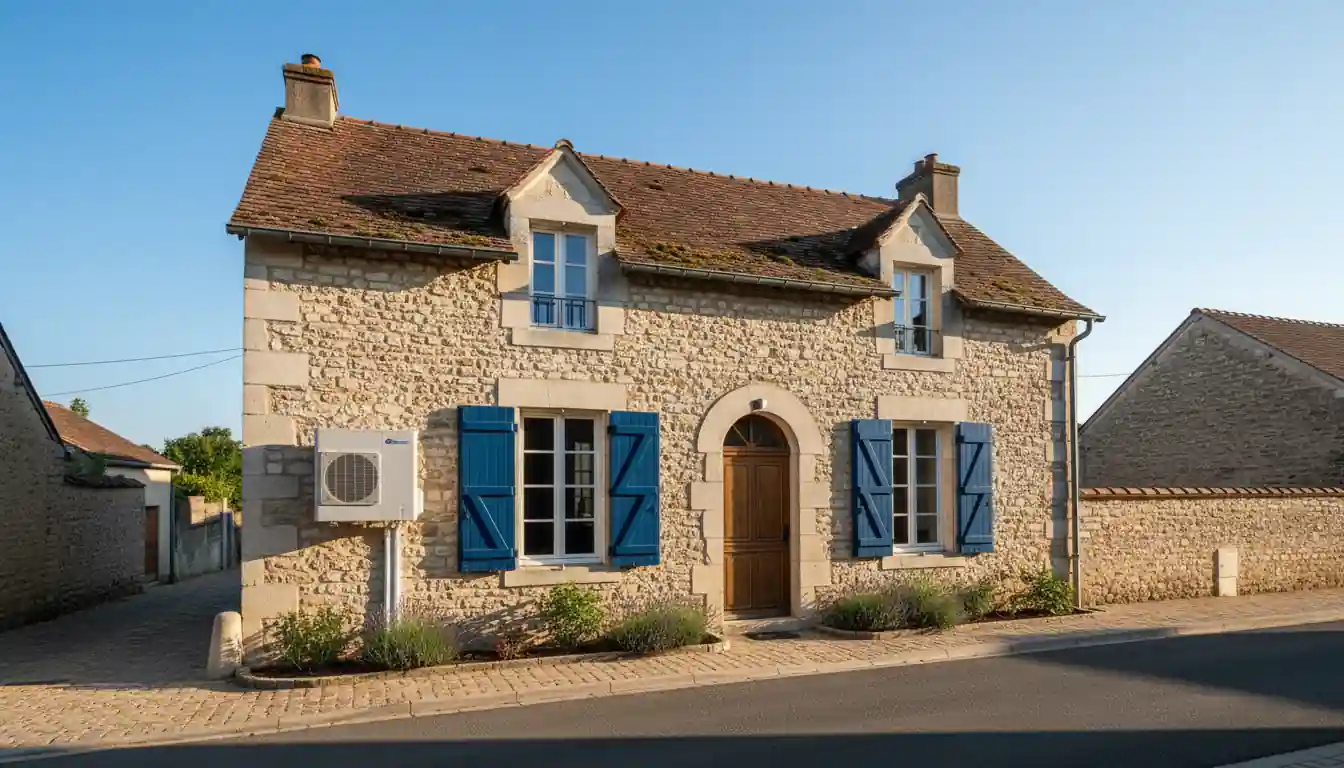 Installation pompe à chaleur à Monnaie